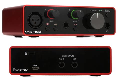 Focusrite Scarlett Solo 3rd Gen купить в Бишкеке - Sound.kg