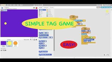 How To Make A Simple Tag Game In Scratch Youtube