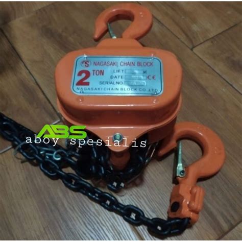 Jual Chain Block Nagasaki 2 Ton X 5 Meter Chain Block Takel Nagasaki 2