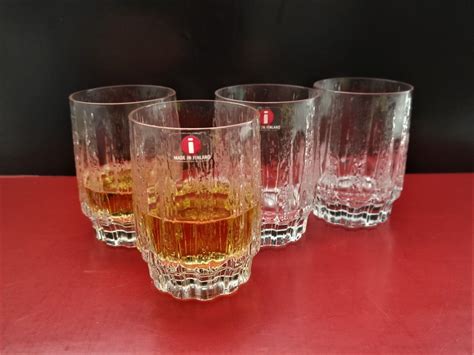 Iittala: VELLAMO Series Set Of Four Liqueur Glasses Without Legs ...