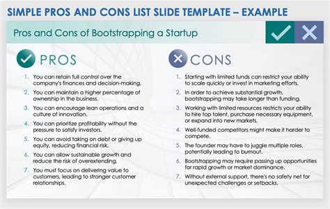 Free Pros and Cons Templates - Worksheets Library