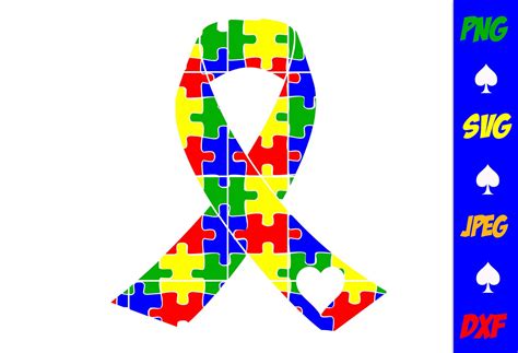 Autism Svgpng Autism Ribbon Svg Autism Puzzle Pieces Svg Puzzle Pieces Instant Download Svg