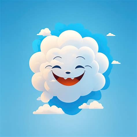 Premium Photo | Illustration vector Cute Sun With Cloud