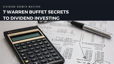 7 Warren Buffett Secrets To Successful Dividend Investing Youtube