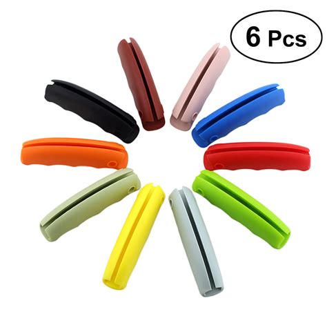 FRCOLOR 6 Pcs Silicone Multifunctional One Trip Grip Bag Holder Carrier