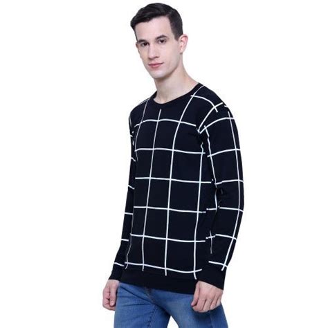 Cotton Mens Round Neck Full Sleeves T Shirt Size S Xxl At Rs 149 In