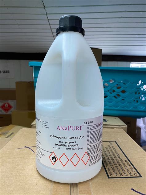 Propanol Isopropyl Alcohol Ar Grade Anapure