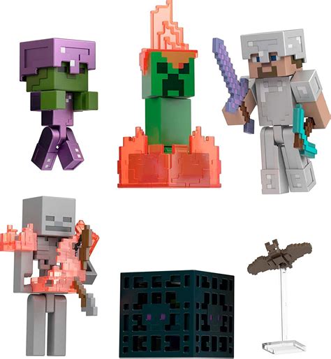 Mattel Minecraft Toys Story Pack With 4 Action Figures And