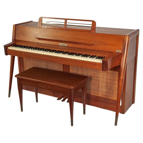 Mid Century Modern Baldwin Acrosonic Piano In Walnut