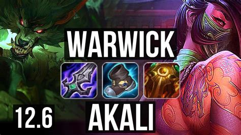 WARWICK Vs AKALI TOP 3 3M Mastery 6 Solo Kills 800 Games BR