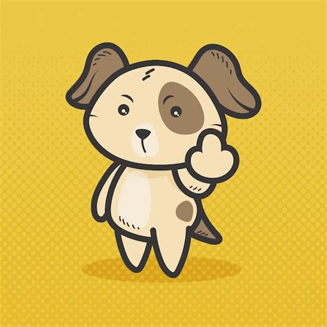 Free Vector Cute Monkey Showing The Fuck You Symbol