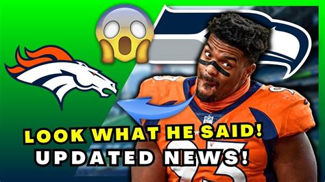 SEATTLE SEAHAWKS LATEST NEWS LOOK WHAT HE SAID IT JUST HAPPENED HOT