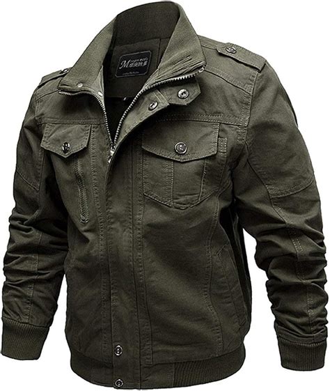 Chaqueta Militar Ligera De para Hombres Algodón Chaqueta Modernas