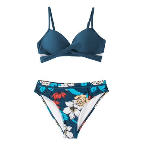 Push Up Bikini Sets Women Two Piece Bathing Suits In Wrap Bikini Set Bikinis Wrap Bikini