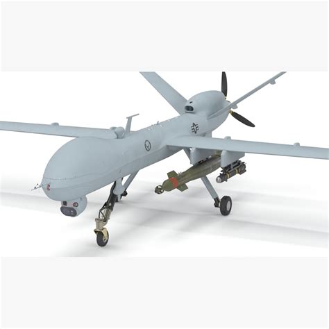 General Atomics Uav Mq 9 Reaper Military Aircraft Drone Modelo 3d