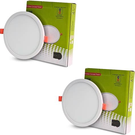 Buy D Mak Watt Rimless Full Glow Round Led Conceal Panel Light