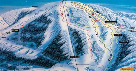 BERGFEX Plano de pista AKCENT NOVA Šachtičky Mapa panorámico AKCENT