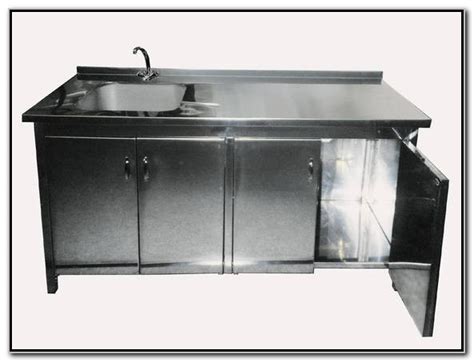 Stainless Steel Kitchen Sink Cabinet - Sink And Faucets : Home ...