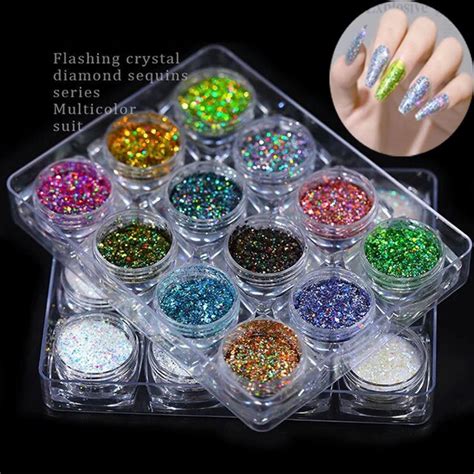 Color Set G Holographic Glitter Powder Set For Lip Gloss Ultra