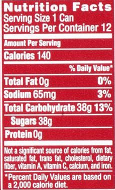 32 Sprite Nutrition Facts Label Label Design Ideas 2020