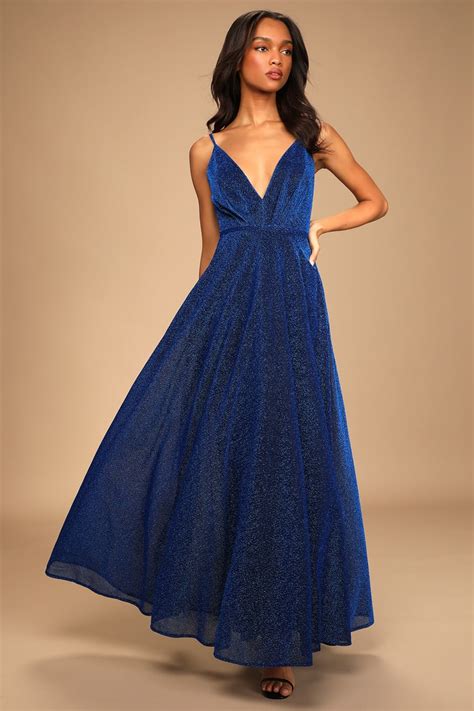 Blue Formal Maxi Dresses