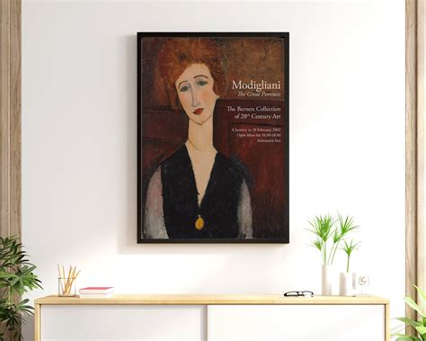 Amedeo Modigliani Exhibition Poster Gallery Quality Print Portrait ...