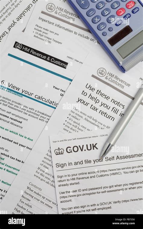 Hmrc Guidelines For Calculating Self Assessment Income Tax Return In Uk