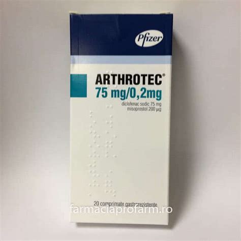 Arthrotec 75 Mg X 20 Compr Medicament Farmacia Profarm