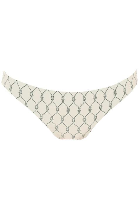 TORY BURCH Printed Bikini Briefs Neutro Tory Burch