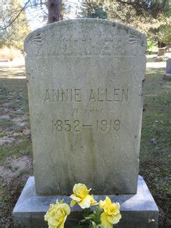 Anna Annie Densmore Allen Memorial Find A Grave