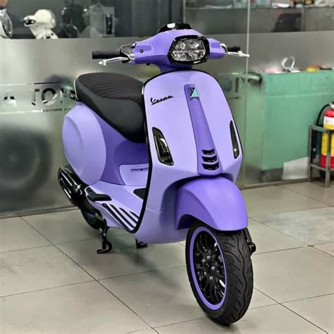 Purple Vespa Scooter