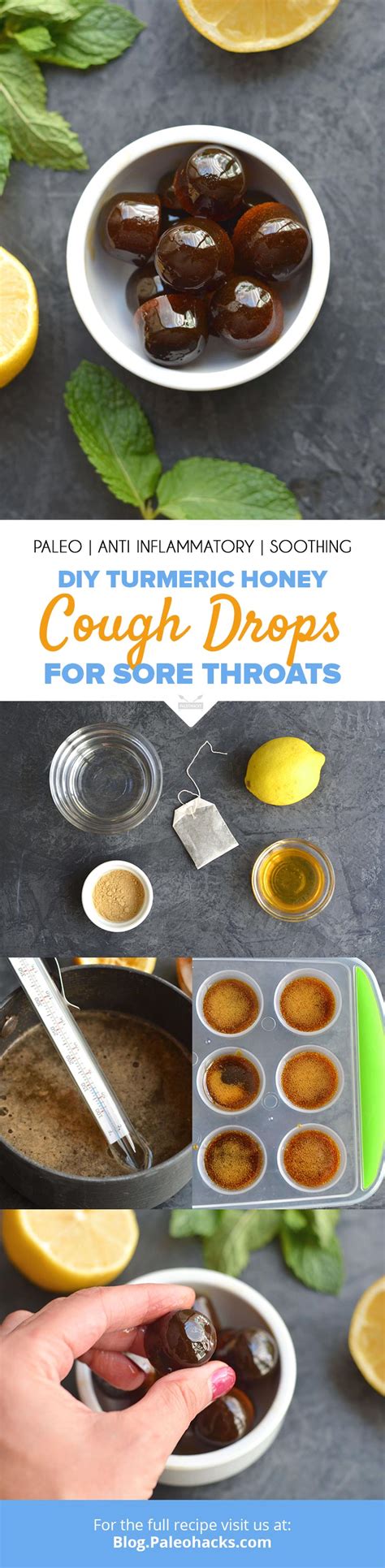 DIY Turmeric Honey Cough Drops for Sore Throats | Anti Inflammatory