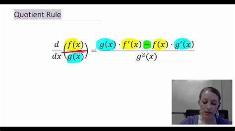 1 Introduction To The Quotient Rule Derivative Technique Youtube