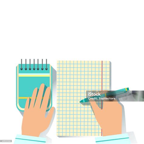 buku catatan  blokir catatan elemen meja pekerja office ilustrasi