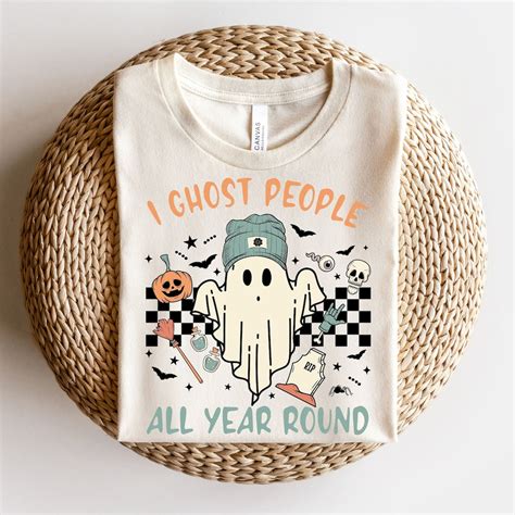 Ghost People Year Round Cool Ghost Halloween Retro Etsy