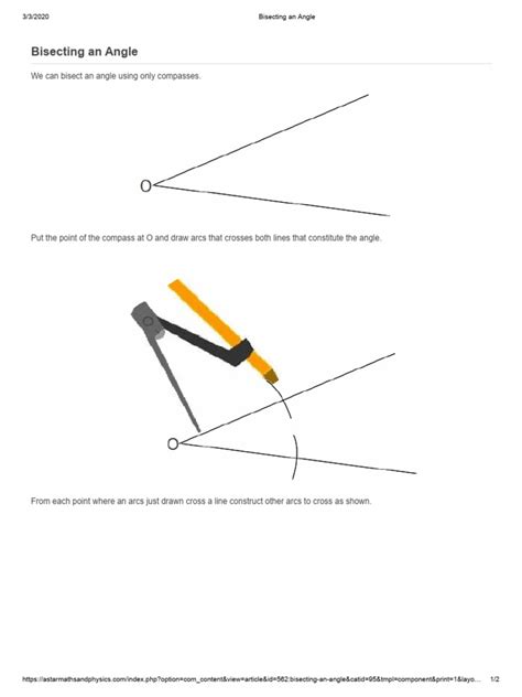 Bisecting An Angle | PDF