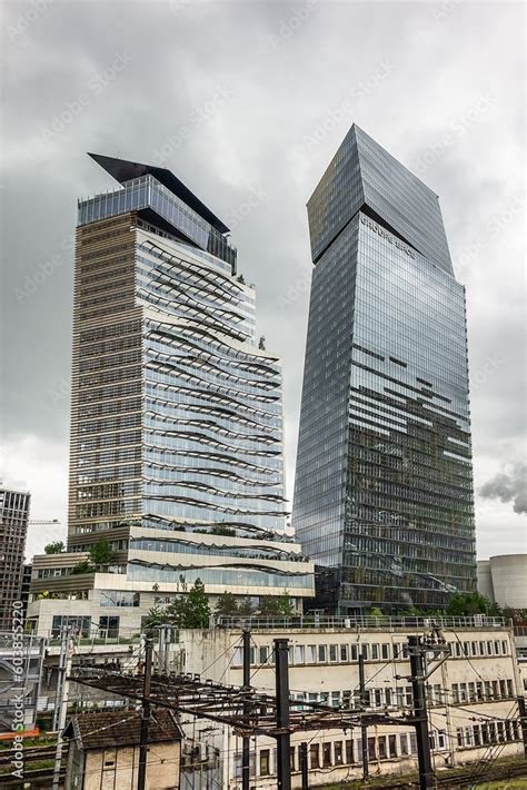 Modern Architecture Of Paris Duo Towers Tours Duo French