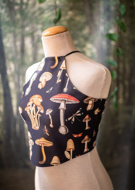 Bikini Halter Mushroom Top Swimwear Confortable Adjustable Etsy