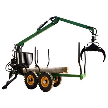 Ft Forest Log Trailer With Crane For Tractor - Buy Forest Log Trailer ...