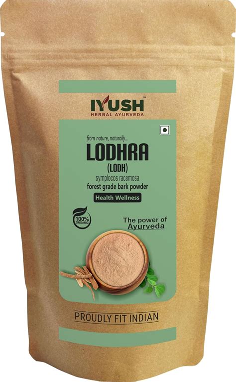 Buy Iyush Herbal Ayurveda Lodhra Powder Gm Lodhra Powder For