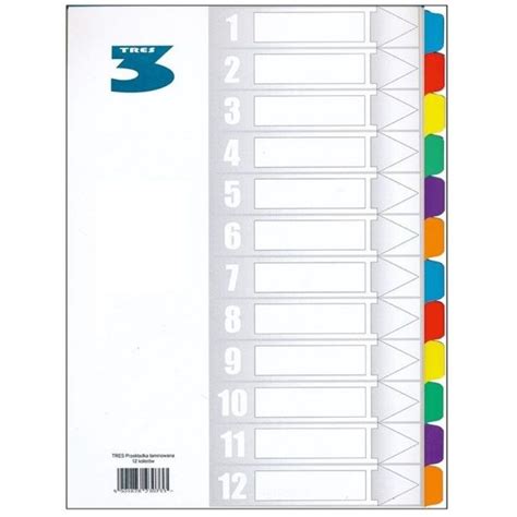 Set 12 Separatoare Pentru Biblioraft Format A4 Carton Polipropilena Multicolor Emag Ro