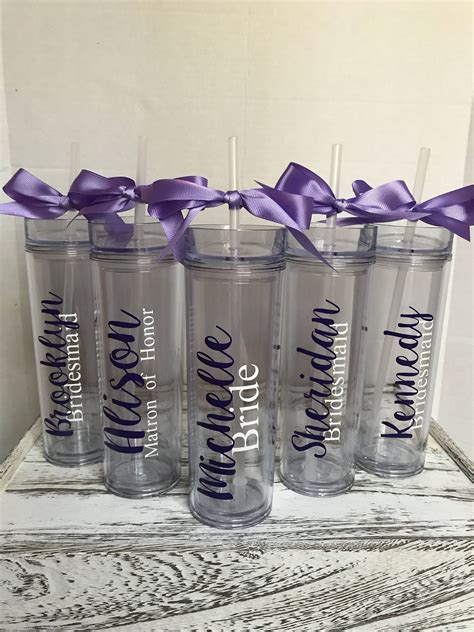 Wedding Party T Bridesmaid T Bridal Party Wedding Tumbler Bachelorette Party