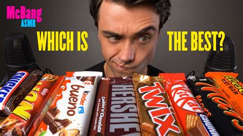 Asmr Chocolate Candy Bars Eating Sounds Hershey’s Snickers Kitkat Twix Kinder Mars Lion