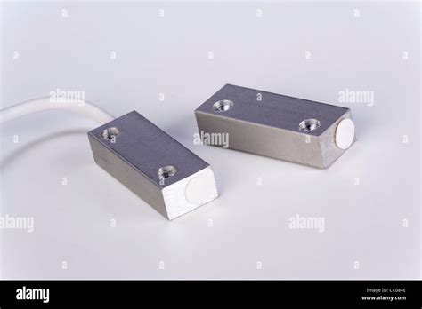 Magnetic Reed Switch Sensor And Magnet Stock Photo Alamy