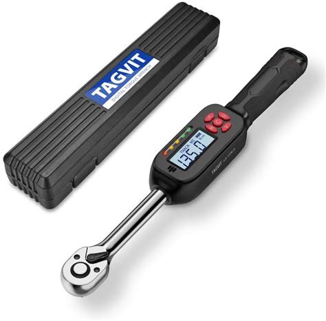 TAGVIT 3 8 Inch Drive Digital Torque Wrench 5 02 99 57 Ft Lb 6 8 135