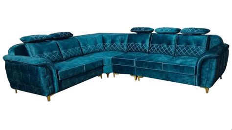 Teal Blue L Shape Sofa Set at Rs 44000/set | Pune | ID: 2849758411630