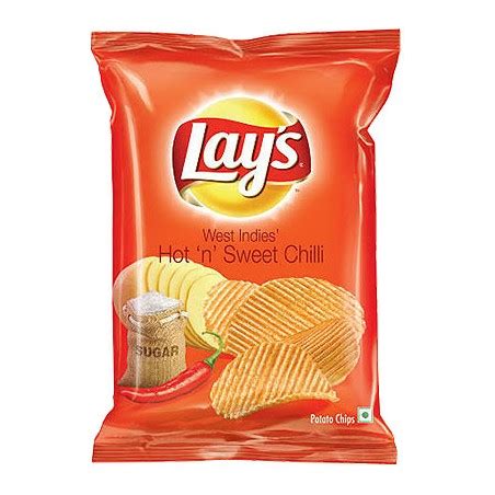 LAYS POTATO CHIPS HOT N SWEET CHILLI Weight Gm