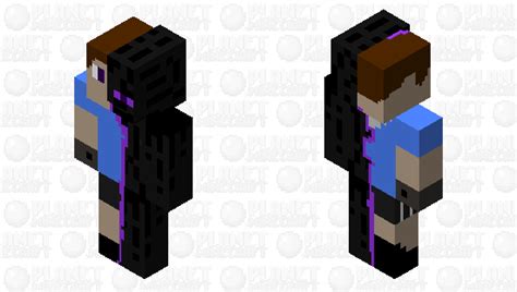 Me As Half Enderman Minecraft Skin