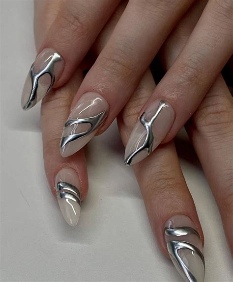 Nyc Nail Artists On Instagram Molten Metal Apr S Gelx For