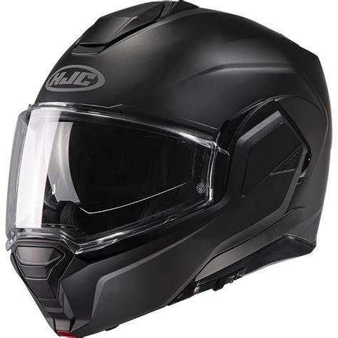 Casque I Uni Semi Flat Black Hjc Noir Mat Maxxess Fr Casque Modulable